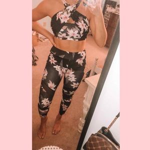 Floral workout set